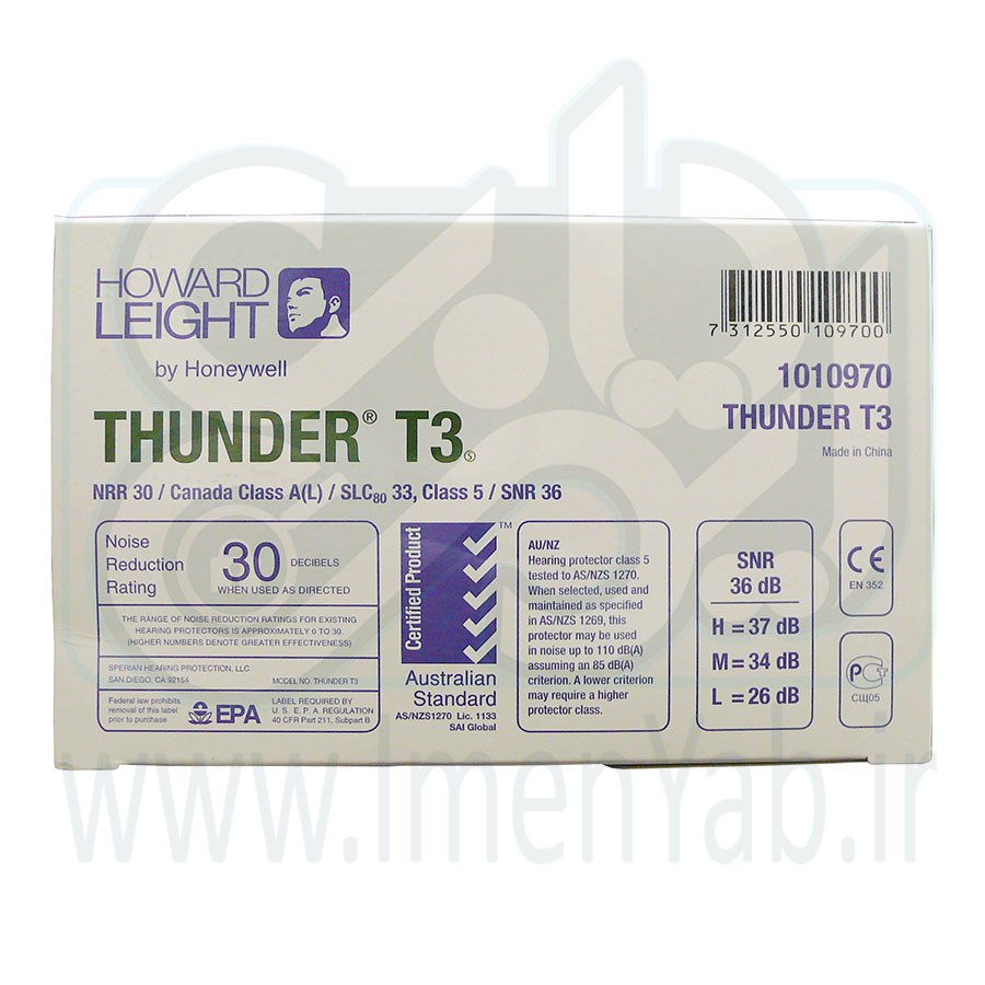 گوشی صداگیر  Howard Leight Thunder T3  NRR 30db