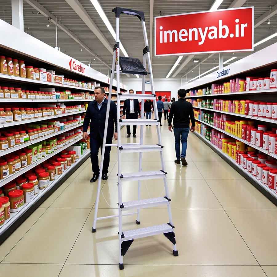 نردبان خانگی 7 پله مدل اطلس