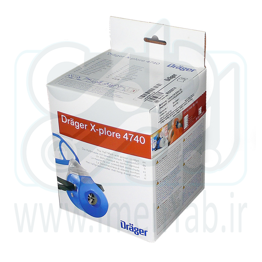 ماسک نیم صورت تک فیلتر سیلیکونی  Drager 4740