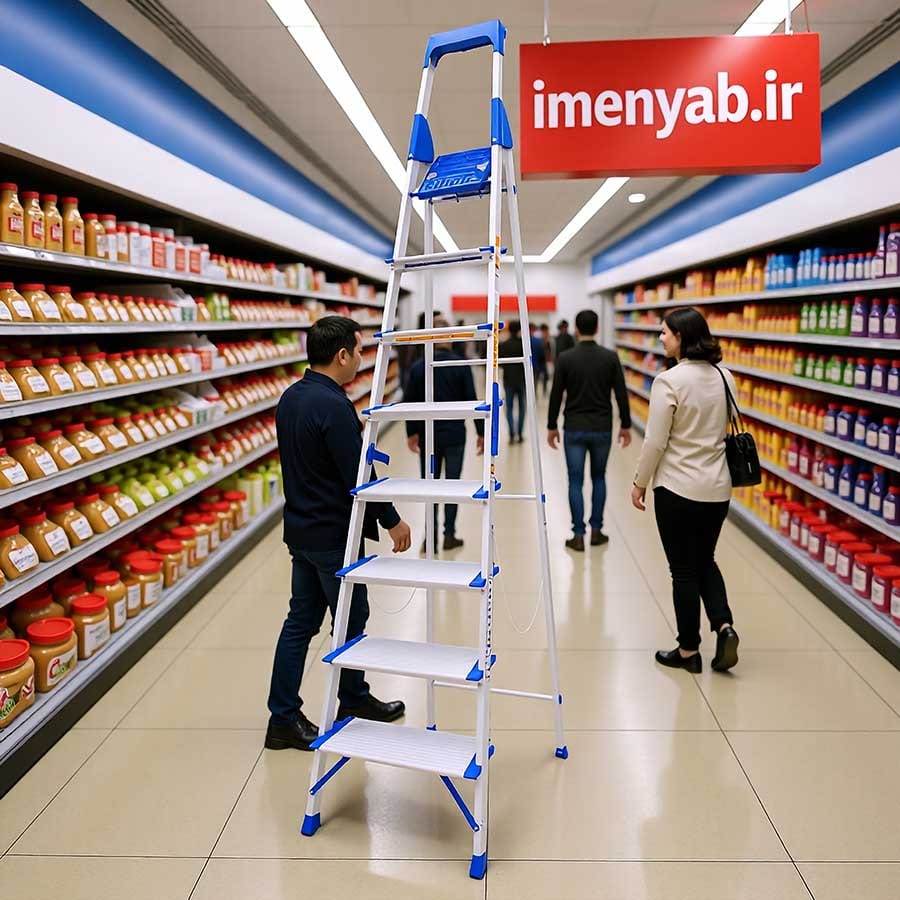 نردبان خانگی 8 پله مدل هایلوکس 