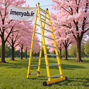 نردبان مخابراتی 5 متری 2 تکه 18 پله الگانت