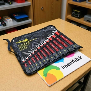 آچار یکسر رینگ روکشدار 12 عددی HUNTER