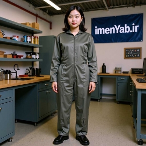 لباسکار یکسره سبز طرح خلبانی