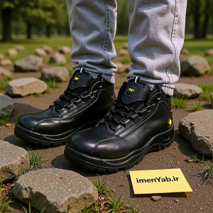 کفش ایمنی مهندسی چرمی مشکی 3Max