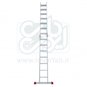 نردبان تاشو  چهار تکه 28 پله 4 متری آلوم پارس مدل هارمونی