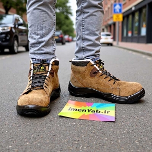 کفش جیر مردانه قهوه ای کاستل