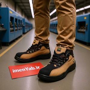 کفش ایمنی مهندسی نبوک قهوه ای 3Max