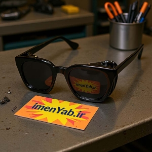 عینک جوشکاری بغل دار نور 9 مدل 757