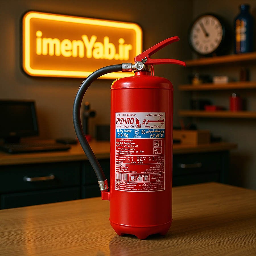 کپسول آتش نشانی پودر و گاز 6 کیلویی  پیشرو