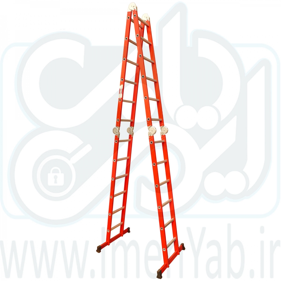 نردبان تاشو 3/5 متری چهار تکه آسان کار