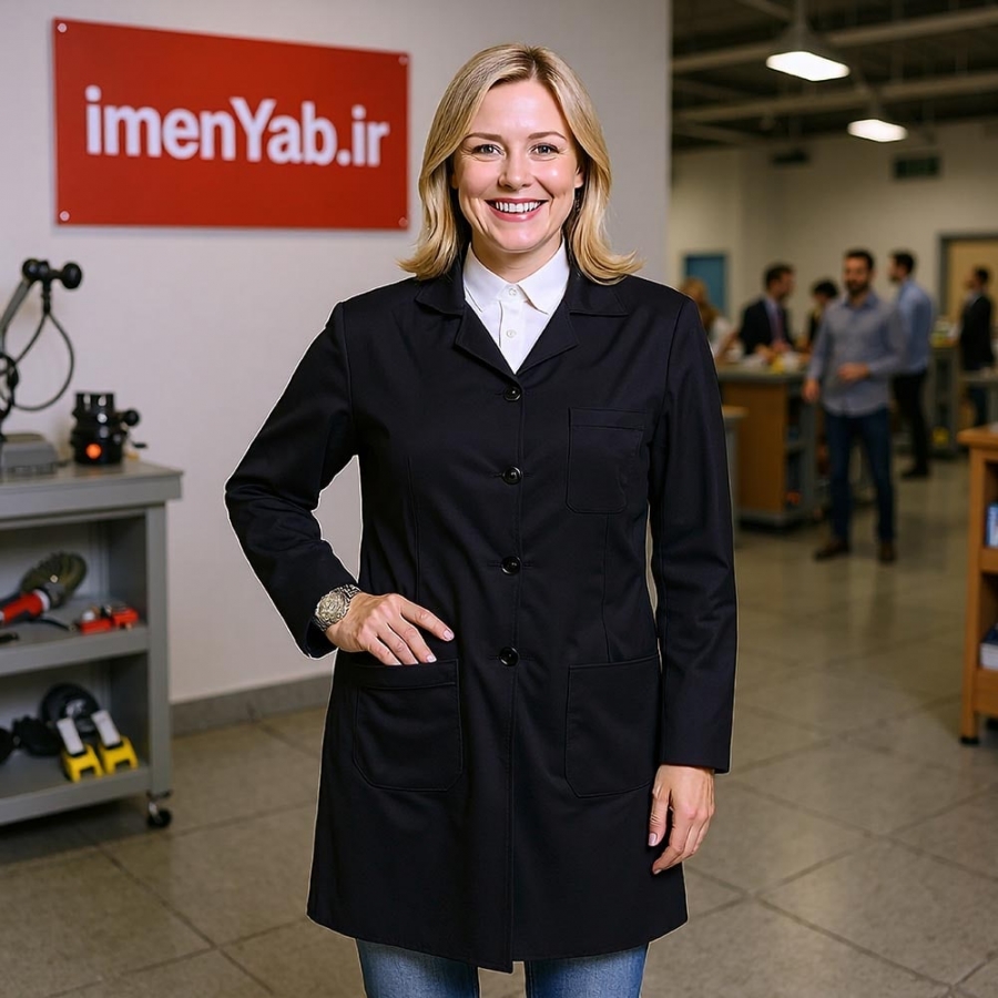 روپوش کار زنانه رنگ طوسی کیمیا