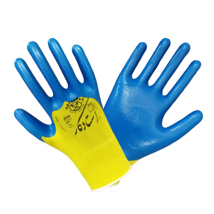 دستکش کف مواد نیتریل استادکار بسته 12 جفتی