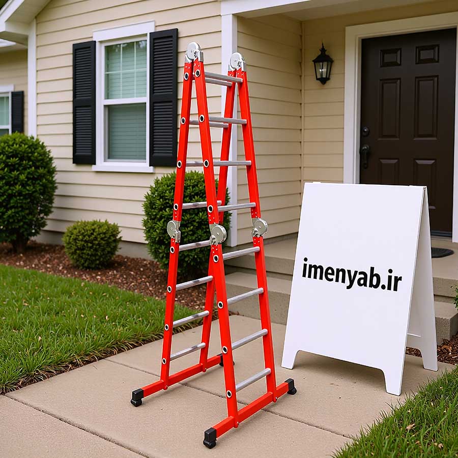 نردبان تاشو 2 متری چهار تکه آسان کار