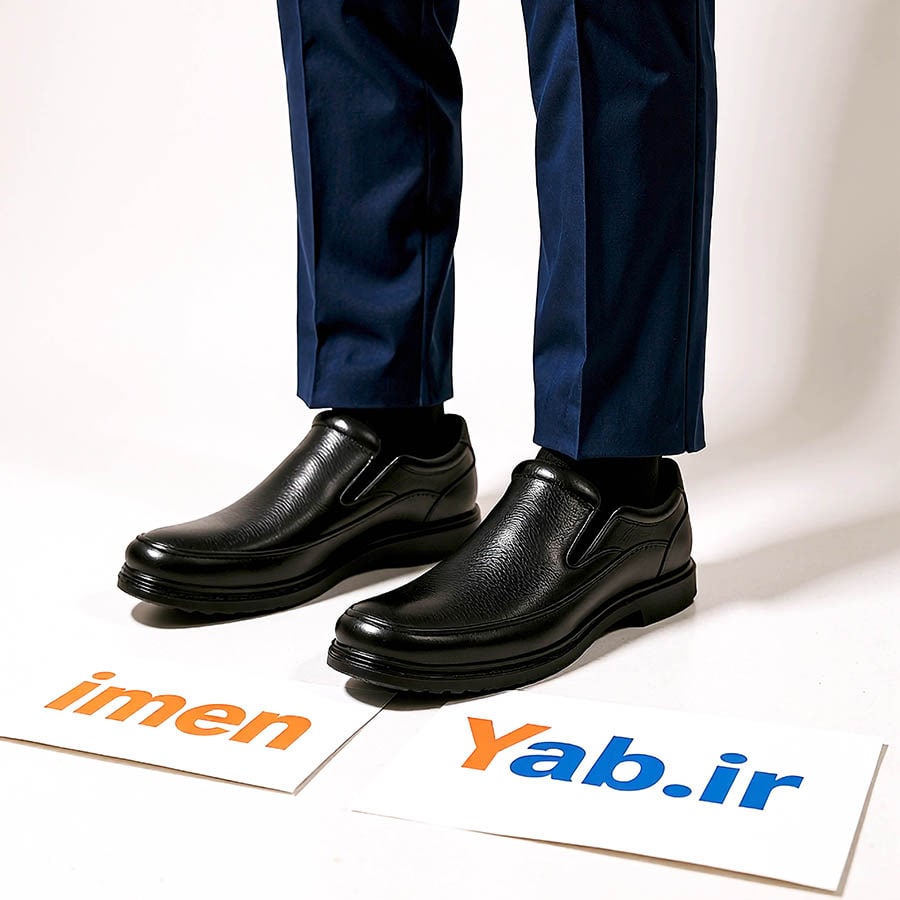 کفش مردانه چرمی بدون بند مدل کلارک