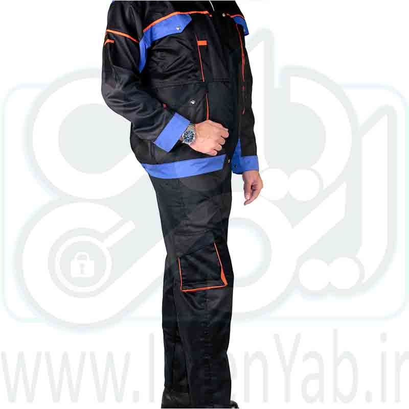 لباس کار مهندسی دوتکه مدل لیون سرمه ای-آبی