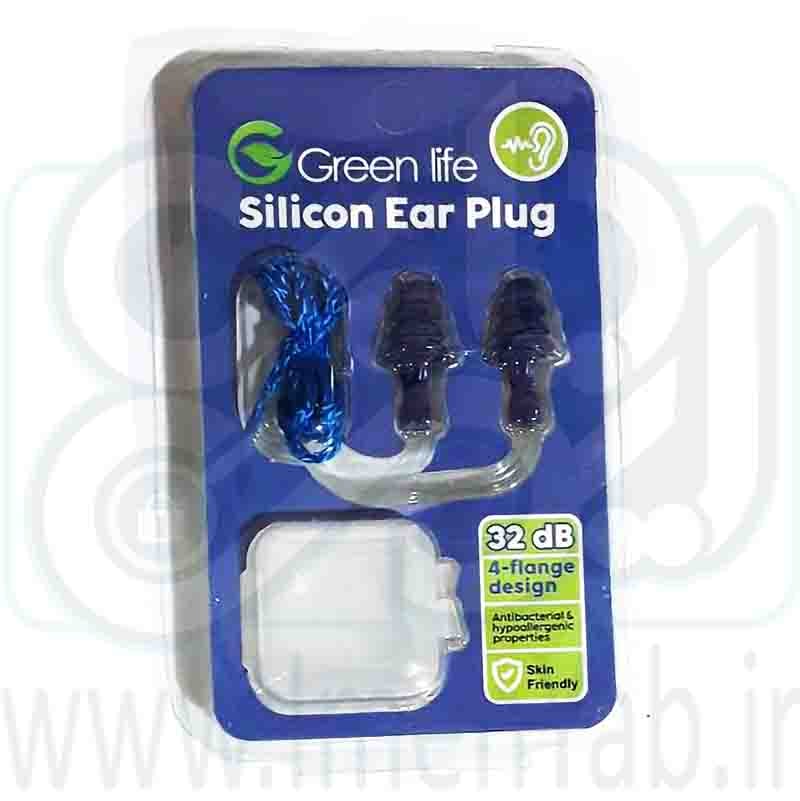 گوش گیر پلیمری 4 پله گرین لایف بسته 3 جفتی