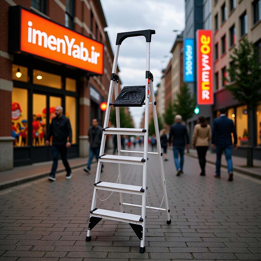 نردبان خانگی 5 پله اطلس 