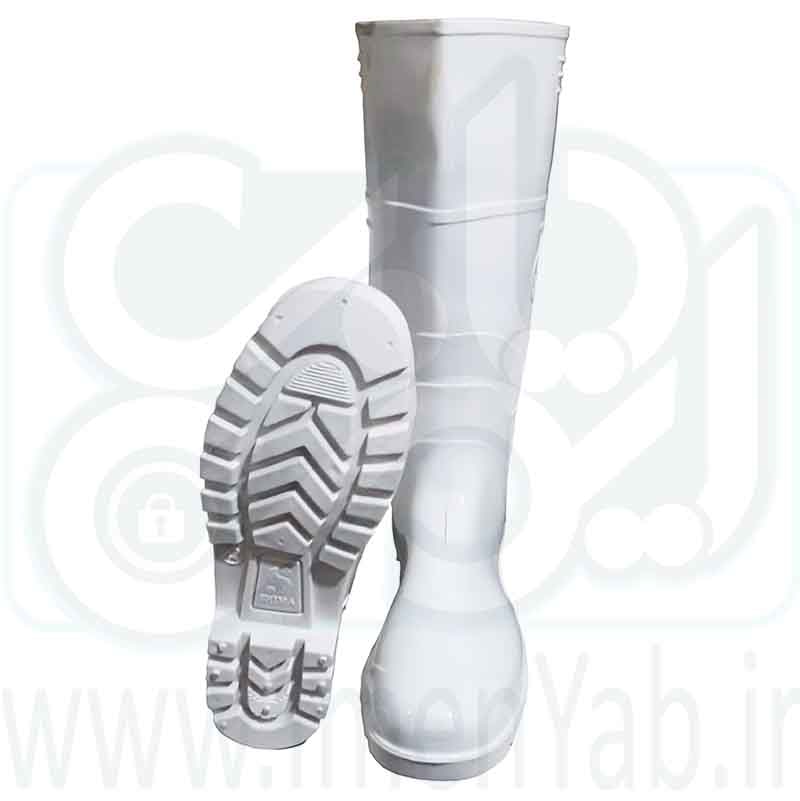 چکمه لاستیکی سفید درجه یک شیما